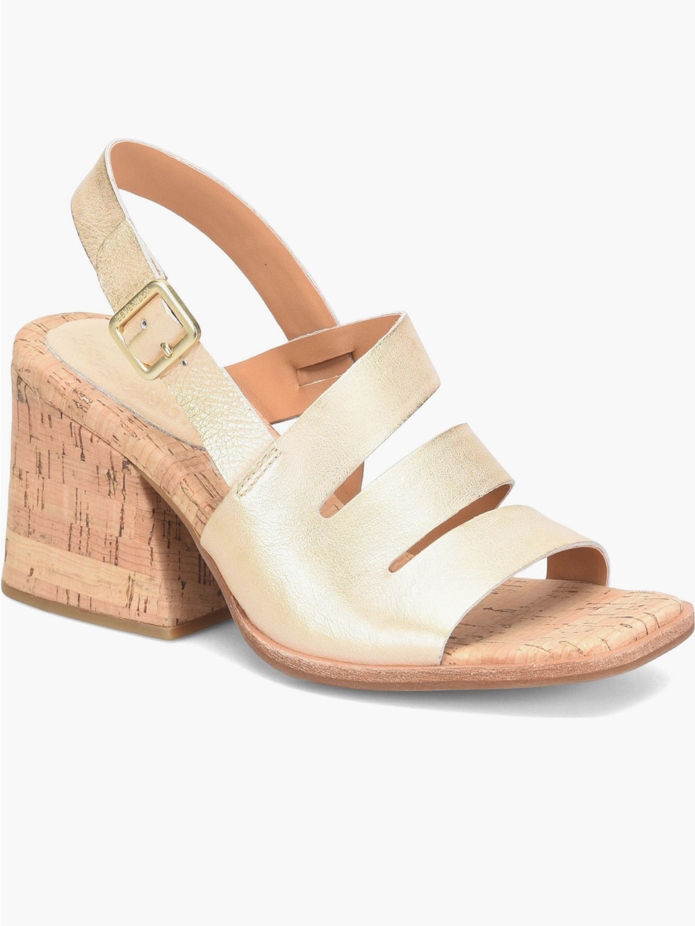 Kork-Ease Cate Kirk  Block Heel Sandal